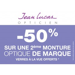 Offre sur une deuxième monture optique de marque